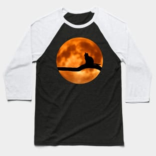 Cat on branch Baseball T-Shirt